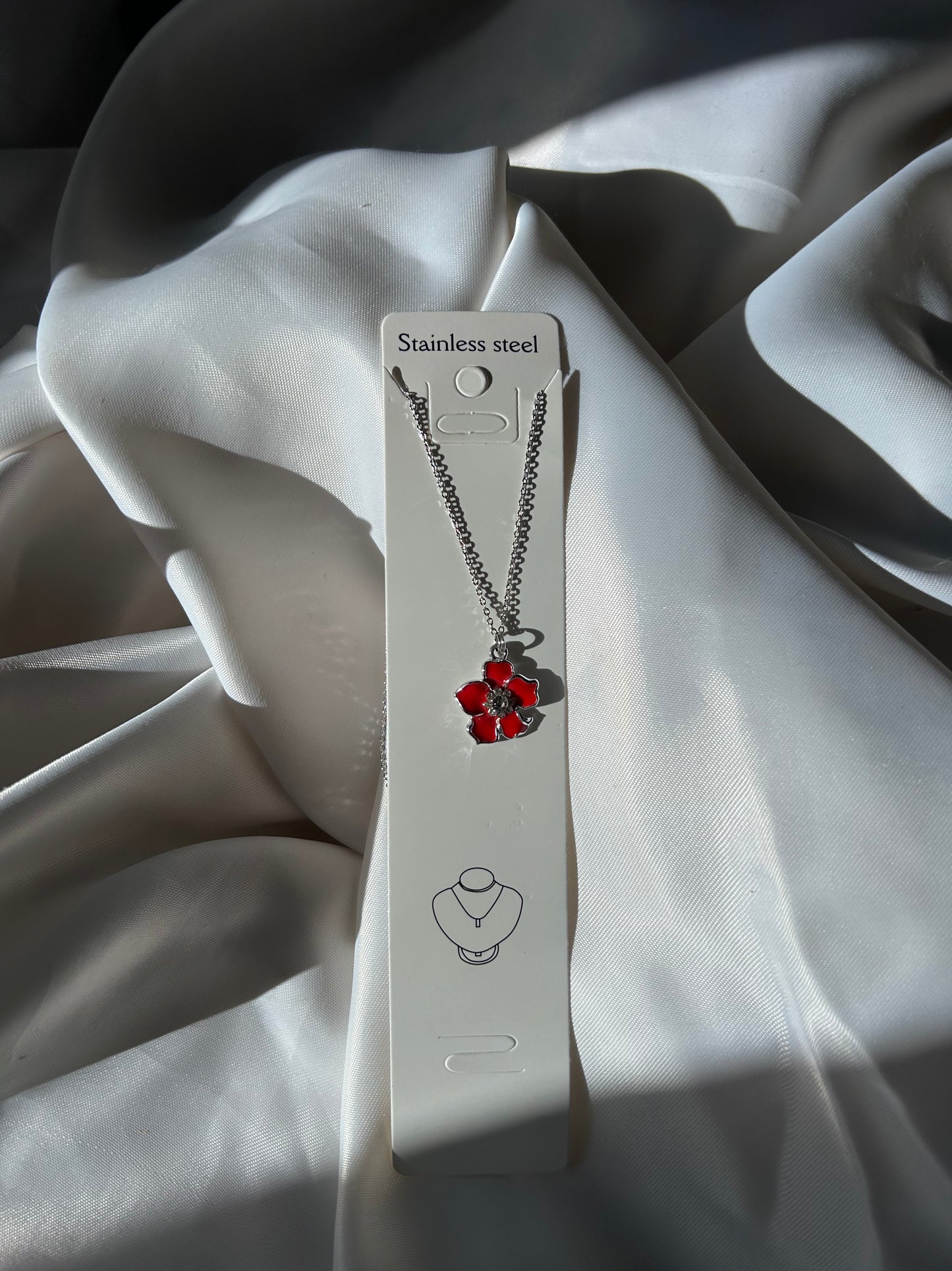 Kırmızı Gelincik kolye